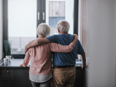 Couple in kitchen